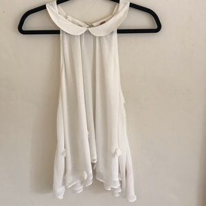 White flowy tank